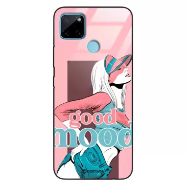 Etui Black Case Glass Hipster Babe do REALME C21Y Glamour ST_HIB123