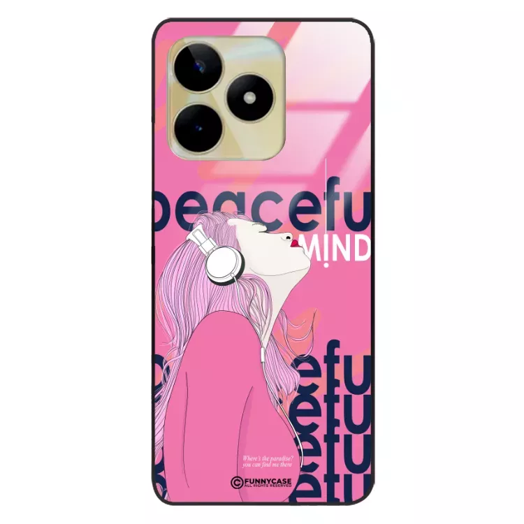 Etui Black Case Glass Hipster Babe do REALME C53 4G Chill Vibe ST_HIB122