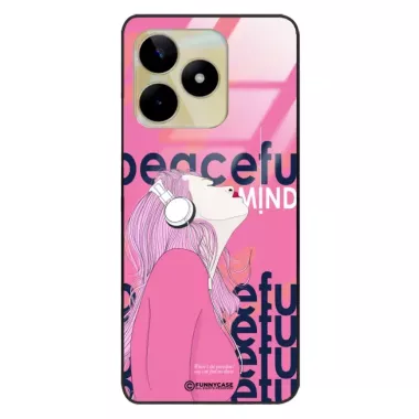 Etui Black Case Glass Hipster Babe do REALME C53 4G Chill Vibe ST_HIB122