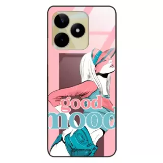 Etui Black Case Glass Hipster Babe do REALME NOTE 50 Glamour ST_HIB123