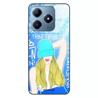 Etui Black Case Glass Hipster Babe do REALME C61 Girl Power ST_HIB113