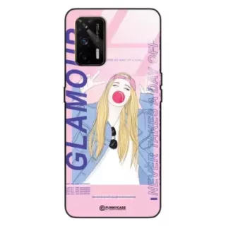 Etui Black Case Glass Hipster Babe do REALME GT Glamour ST_HIB118