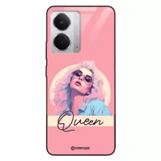 Etui Black Case Glass Hipster Babe do REALME 14 4G Glamour Queen ST_HIB100
