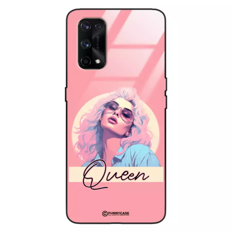Etui Black Case Glass Hipster Babe do REALME X7 PRO Glamour Queen ST_HIB100