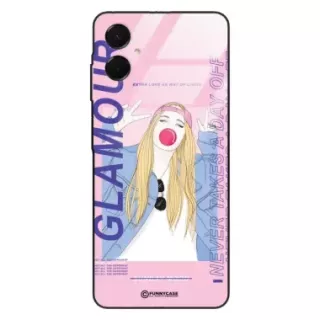 Etui Black Case Glass Hipster Babe do SAMSUNG A06 4G Glamour ST_HIB118