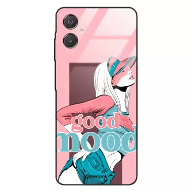 Etui Black Case Glass Hipster Babe do SAMSUNG A07 Glamour ST_HIB123