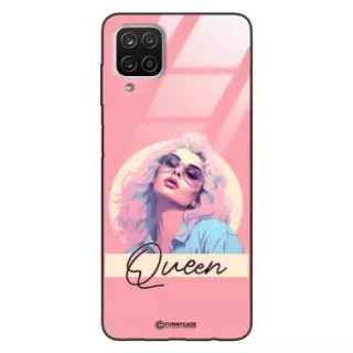 Etui Black Case Glass Hipster Babe do SAMSUNG A12 Glamour Queen ST_HIB100
