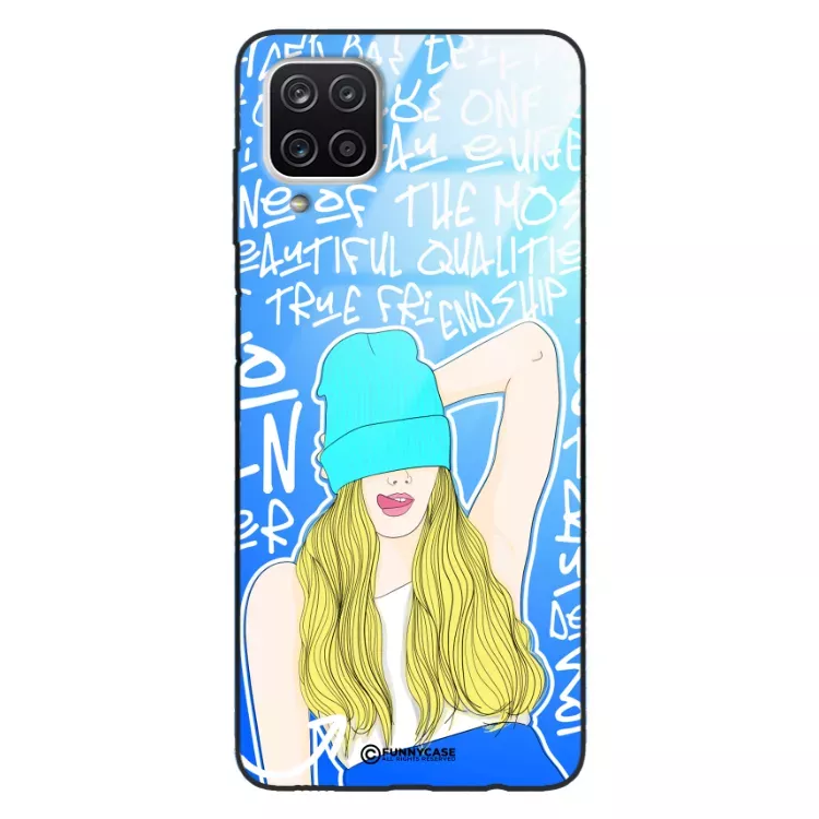 Etui Black Case Glass Hipster Babe do SAMSUNG A12 5G Girl Power ST_HIB113