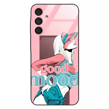 Etui Black Case Glass Hipster Babe do SAMSUNG A16 Glamour ST_HIB123