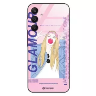 Etui Black Case Glass Hipster Babe do SAMSUNG A26 5G Glamour ST_HIB118