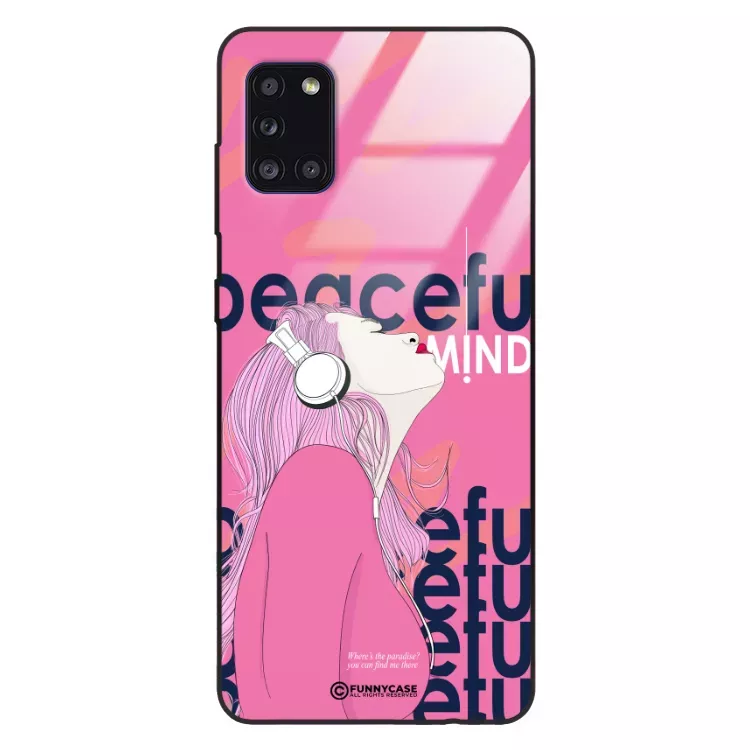 Etui Black Case Glass Hipster Babe do SAMSUNG A31 Chill Vibe ST_HIB122