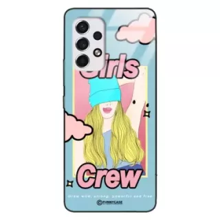 Etui Black Case Glass Hipster Babe do SAMSUNG A53 5G Girl Power Pop Art. ST_HIB115