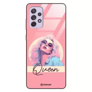 Etui Black Case Glass Hipster Babe do SAMSUNG A72 Glamour Queen ST_HIB100
