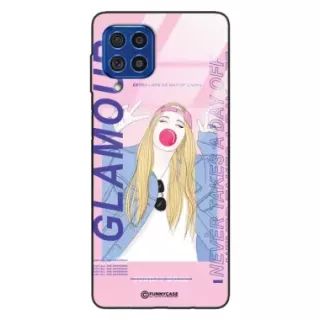 Etui Black Case Glass Hipster Babe do SAMSUNG M62 Glamour ST_HIB118