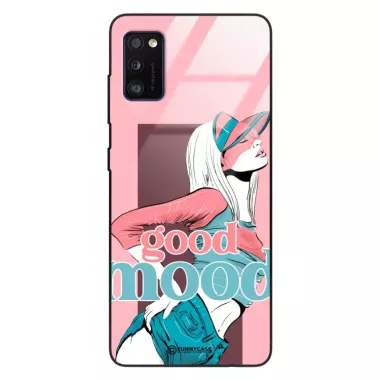 Etui Black Case Glass Hipster Babe do SAMSUNG A41 Glamour ST_HIB123