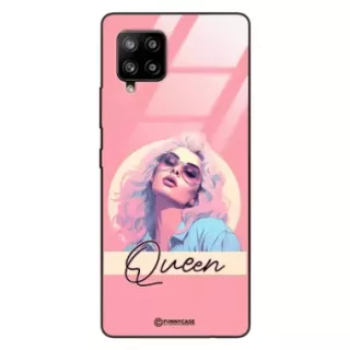 Etui Black Case Glass Hipster Babe do SAMSUNG A42 5G Glamour Queen ST_HIB100