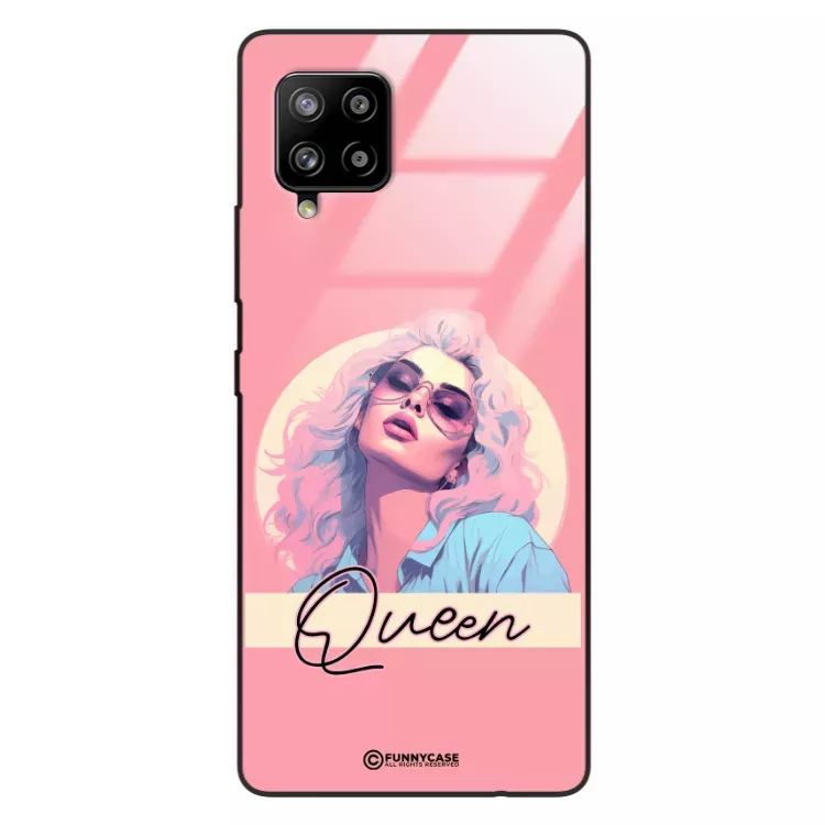 Etui Black Case Glass Hipster Babe do SAMSUNG A42 5G Glamour Queen ST_HIB100