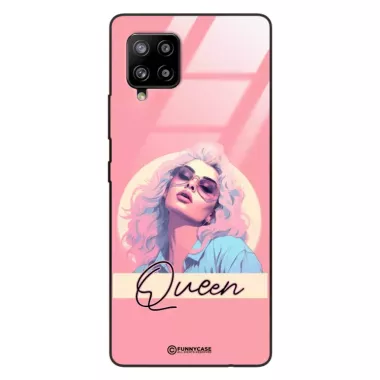 Etui Black Case Glass Hipster Babe do SAMSUNG A42 5G Glamour Queen ST_HIB100