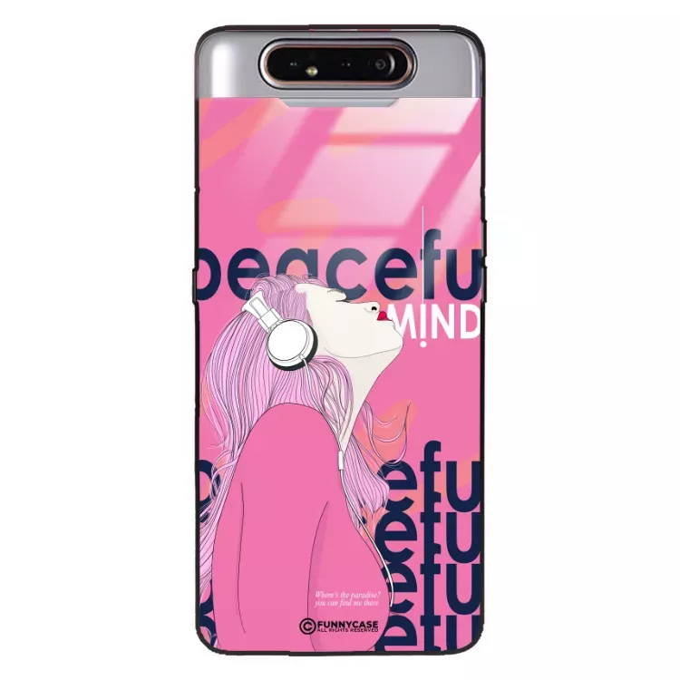 Etui Black Case Glass Hipster Babe do SAMSUNG A80 Chill Vibe ST_HIB122