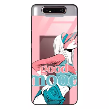 Etui Black Case Glass Hipster Babe do SAMSUNG A90 Glamour ST_HIB123