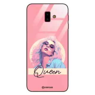 Etui Black Case Glass Hipster Babe do SAMSUNG J6 PLUS 2018 Glamour Queen ST_HIB100