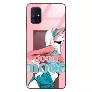 Etui Black Case Glass Hipster Babe do SAMSUNG M51 Glamour ST_HIB123