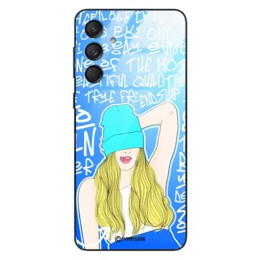 Etui Black Case Glass Hipster Babe do SAMSUNG M55 5G Girl Power ST_HIB113