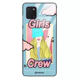 Etui Black Case Glass Hipster Babe do SAMSUNG A81 Girl Power Pop Art. ST_HIB115