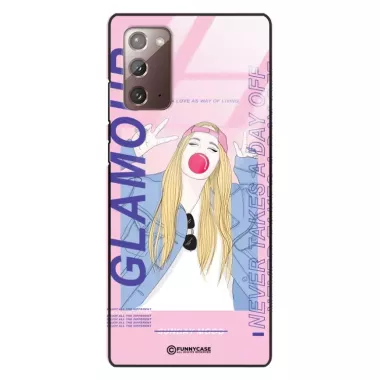 Etui Black Case Glass Hipster Babe do SAMSUNG NOTE 20 Glamour ST_HIB118