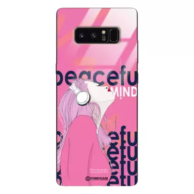 Etui Black Case Glass Hipster Babe do SAMSUNG NOTE 8 Chill Vibe ST_HIB122