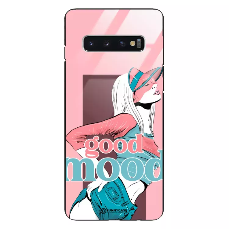 Etui Black Case Glass Hipster Babe do SAMSUNG S10 Glamour ST_HIB123