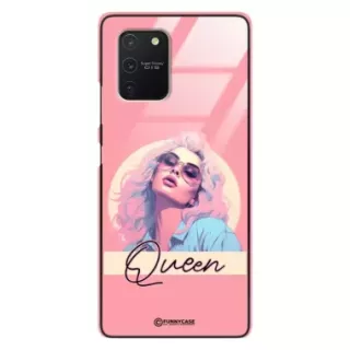 Etui Black Case Glass Hipster Babe do SAMSUNG A91 Glamour Queen ST_HIB100