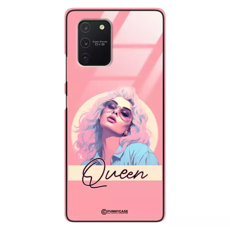 Etui Black Case Glass Hipster Babe do SAMSUNG A91 Glamour Queen ST_HIB100