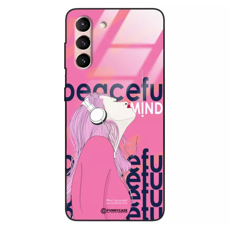 Etui Black Case Glass Hipster Babe do SAMSUNG S21 5G Chill Vibe ST_HIB122