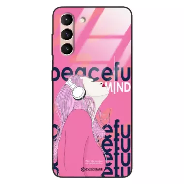 Etui Black Case Glass Hipster Babe do SAMSUNG S21 5G Chill Vibe ST_HIB122