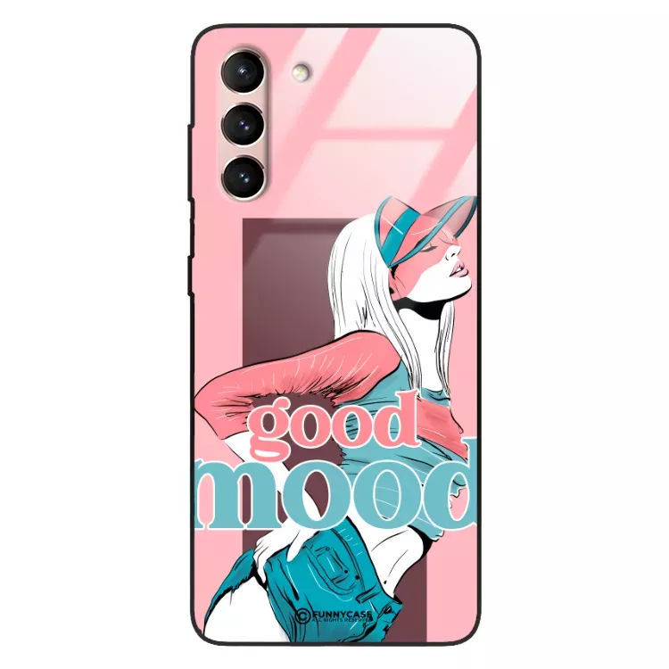 Etui Black Case Glass Hipster Babe do SAMSUNG S30 Glamour ST_HIB123