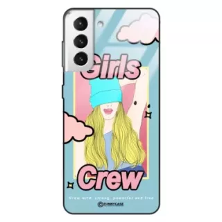 Etui Black Case Glass Hipster Babe do SAMSUNG S30 PLUS Girl Power Pop Art. ST_HIB115
