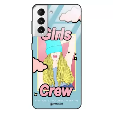 Etui Black Case Glass Hipster Babe do SAMSUNG S30 PLUS Girl Power Pop Art. ST_HIB115