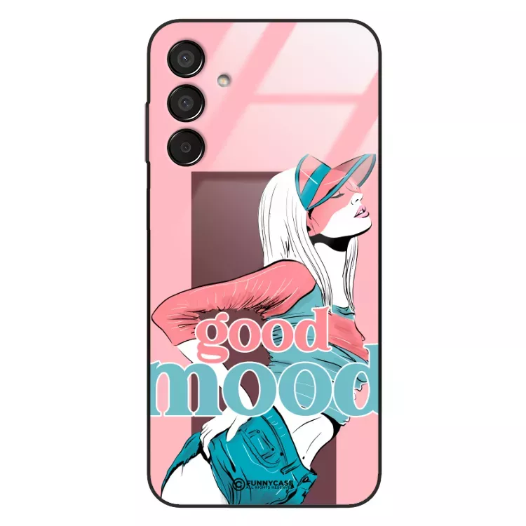 Etui Black Case Glass Hipster Babe do SAMSUNG M15 5G Glamour ST_HIB123