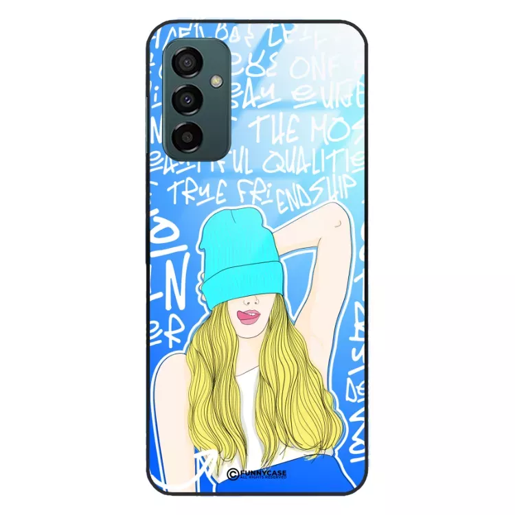 Etui Black Case Glass Hipster Babe do SAMSUNG M13 4G Girl Power ST_HIB113