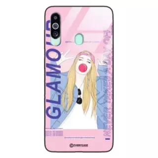 Etui Black Case Glass Hipster Babe do SAMSUNG M40 Glamour ST_HIB118