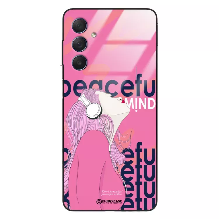 Etui Black Case Glass Hipster Babe do SAMSUNG M54 5G Chill Vibe ST_HIB122