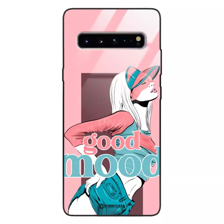Etui Black Case Glass Hipster Babe do SAMSUNG S10 5G Glamour ST_HIB123