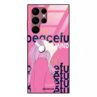 Etui Black Case Glass Hipster Babe do SAMSUNG S22 ULTRA Chill Vibe ST_HIB122