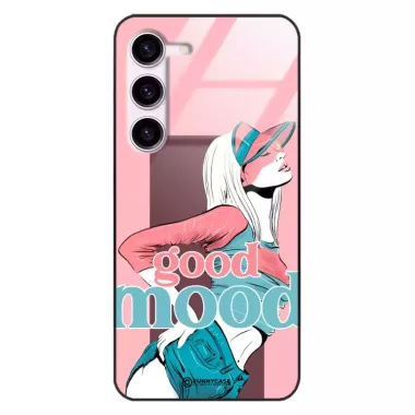 Etui Black Case Glass Hipster Babe do SAMSUNG S23  Glamour ST_HIB123