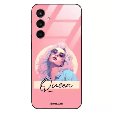 Etui Black Case Glass Hipster Babe do SAMSUNG S23FE 5G Glamour Queen ST_HIB100