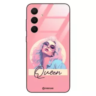 Etui Black Case Glass Hipster Babe do SAMSUNG S25 FE Glamour Queen ST_HIB100
