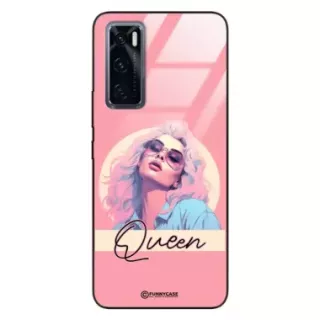 Etui Black Case Glass Hipster Babe do VIVO V20SE Glamour Queen ST_HIB100