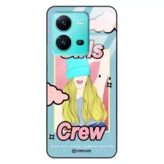 Etui Black Case Glass Hipster Babe do VIVO V25 5G Girl Power Pop Art. ST_HIB115