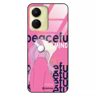 Etui Black Case Glass Hipster Babe do VIVO Y16 Chill Vibe ST_HIB122